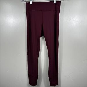 Lululemon In Movement 7/8 Tight Everlux 25" Plum Shadow Size 8